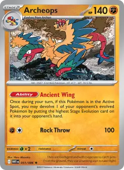 Pokémon-Karte Archeops 051/086