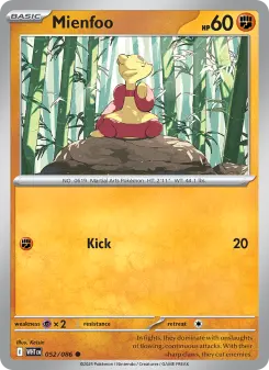 Pokémon-Karte Mienfoo 052/086