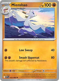 Pokémon-Karte Mienshao 053/086