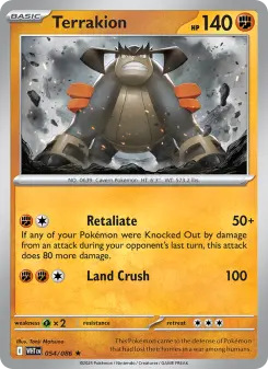 Pokémon-Karte Terrakion 054/086