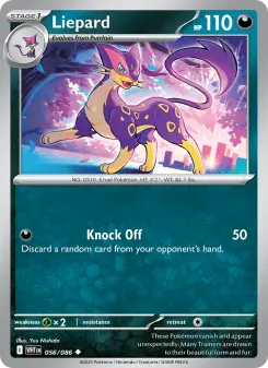 Pokémon-Karte Liepard 056/086