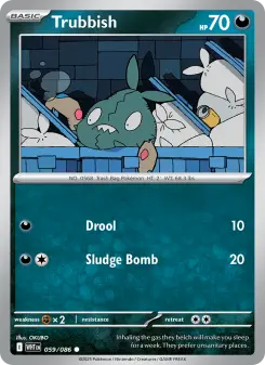 Pokémon-Karte Trubbish 059/086