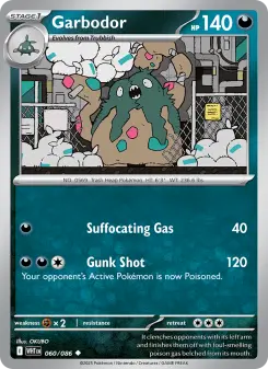 Pokémon-Karte Garbodor 060/086