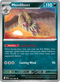 Pokémon-Karte Mandibuzz 064/086