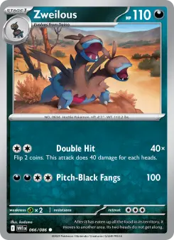 Pokémon-Karte Zweilous 066/086