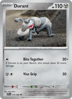 Pokémon-Karte Durant 070/086