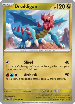 Pokémon-Karte Druddigon 071/086