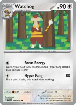Pokémon-Karte Watchog 073/086