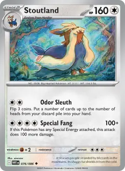 Pokémon-Karte Stoutland 076/086
