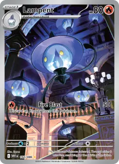Pokémon-Karte Lampent 102/086
