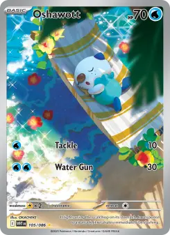 Pokémon-Karte Oshawott 105/086