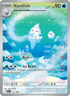 Pokémon-Karte Vanillish 112/086
