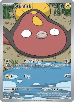 Pokémon-Karte Stunfisk 118/086