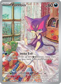 Pokémon-Karte Purrloin 136/086