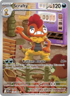 Pokémon-Karte Scrafty 139/086