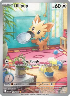 Pokémon-Karte Lillipup 154/086