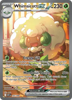 Pokémon-Karte Whimsicott ex 165/086