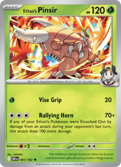 Pokémon-Karte Ethan's Pinsir 001/182