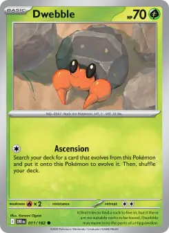 Pokémon-Karte Dwebble 011/182