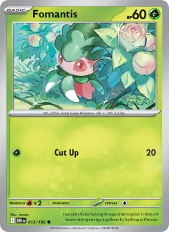 Pokémon-Karte Fomantis 013/182