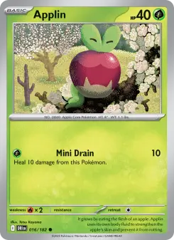 Pokémon-Karte Applin 016/182