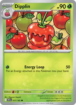 Pokémon-Karte Dipplin 017/182