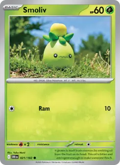 Pokémon-Karte Smoliv 021/182