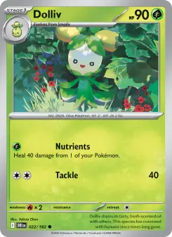 Pokémon-Karte Dolliv 022/182