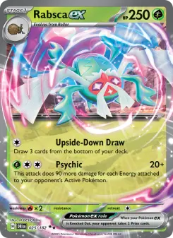 Pokémon-Karte Rabsca ex 025/182