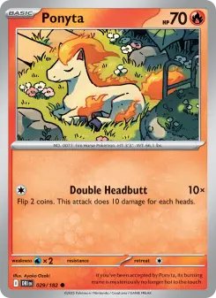 Pokémon-Karte Ponyta 029/182