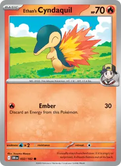 Pokémon-Karte Ethan's Cyndaquil 032/182