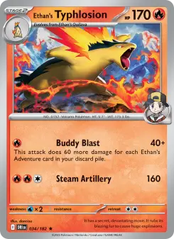 Pokémon-Karte Ethan's Typhlosion 034/182