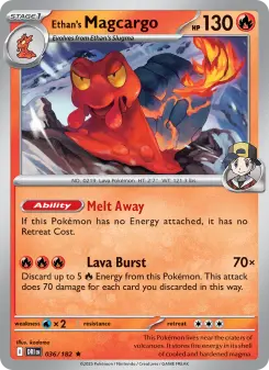 Pokémon-Karte Ethan's Magcargo 036/182