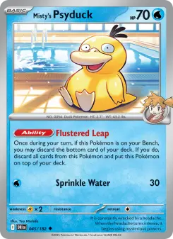 Pokémon-Karte Misty's Psyduck 045/182