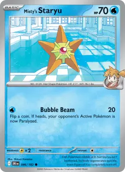 Pokémon-Karte Misty's Staryu 046/182
