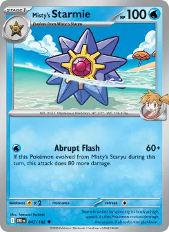 Pokémon-Karte Misty's Starmie 047/182