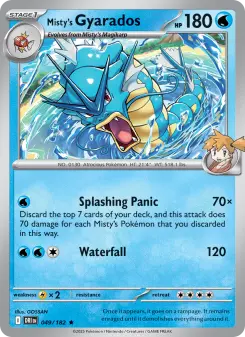 Pokémon-Karte Misty's Gyarados 049/182