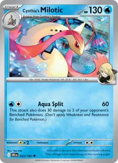 Pokémon-Karte Cynthia's Milotic 053/182