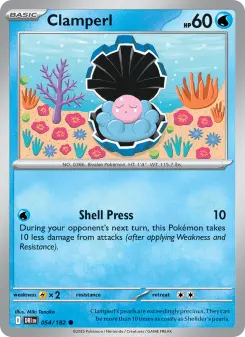 Pokémon-Karte Clamperl 054/182