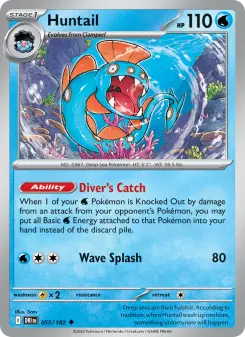 Pokémon-Karte Huntail 055/182