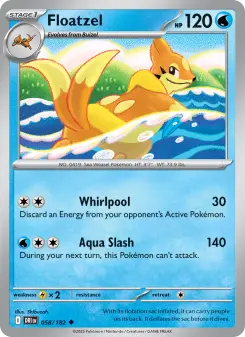 Pokémon-Karte Floatzel 058/182