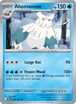 Pokémon-Karte Abomasnow 060/182