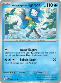 Pokémon-Karte Wellspring Mask Ogerpon 067/182
