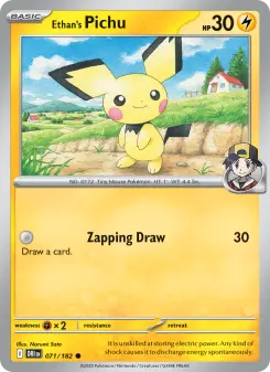 Pokémon-Karte Ethan's Pichu 071/182