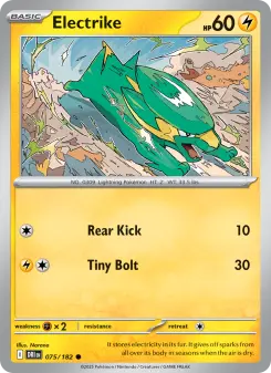 Pokémon-Karte Electrike 075/182