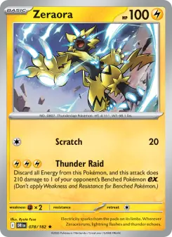 Pokémon-Karte Zeraora 078/182