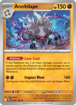 Pokémon-Karte Annihilape 092/182