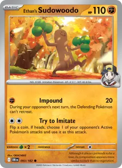 Pokémon-Karte Ethan's Sudowoodo 093/182