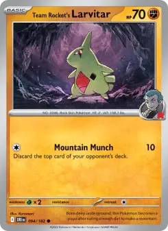 Pokémon-Karte Team Rocket's Larvitar 094/182