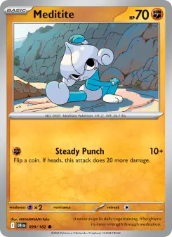 Pokémon-Karte Meditite 099/182